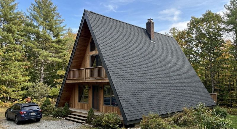 A Frame Roof Installation in Hall County, GA