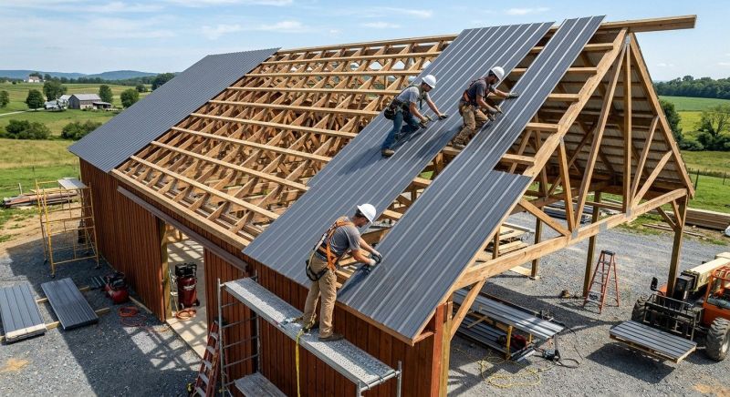 Barn Roof Construction in Hall County, GA