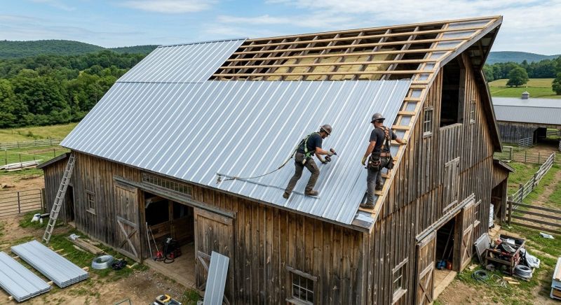 Barn Roof Installation in Hall County, GA
