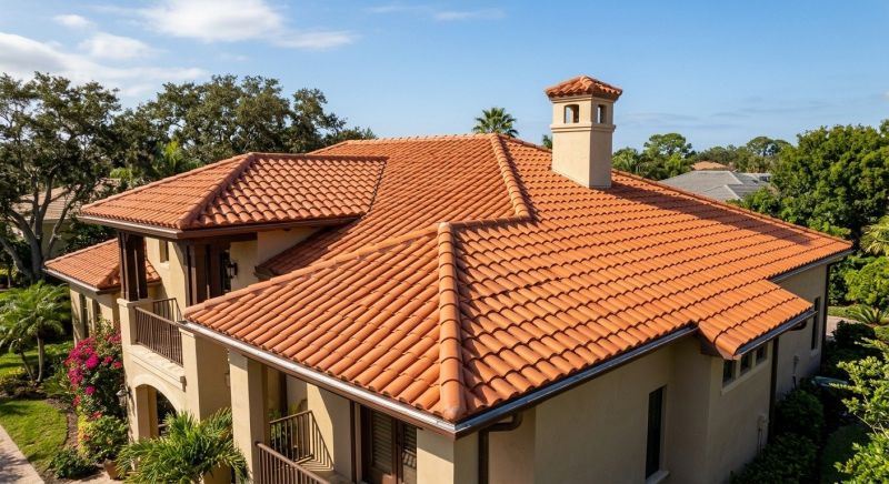 Barrel Tile Roof Installation in Hall County, GA