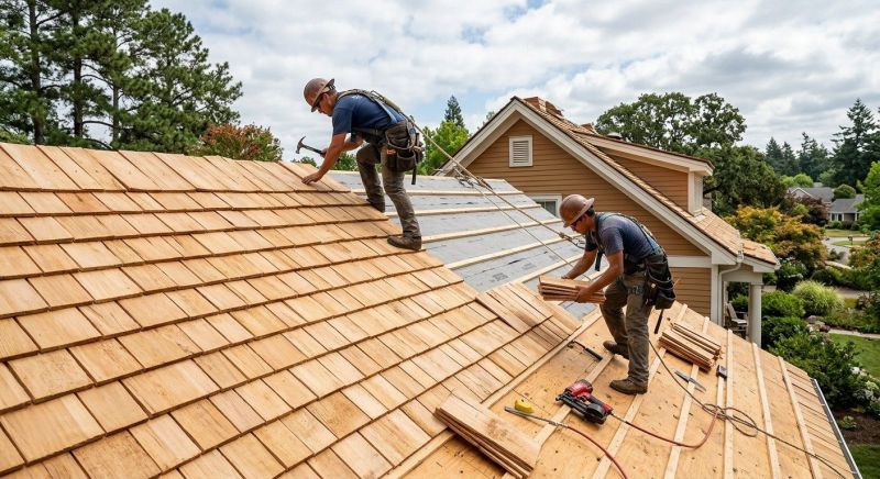 Cedar Shake Roof Construction in Buford, GA