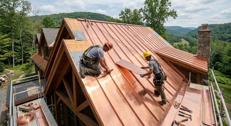 Copper Roof Installation in Hall County, GA