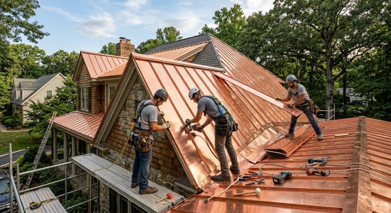 Copper Roof Installation in Hall County, GA