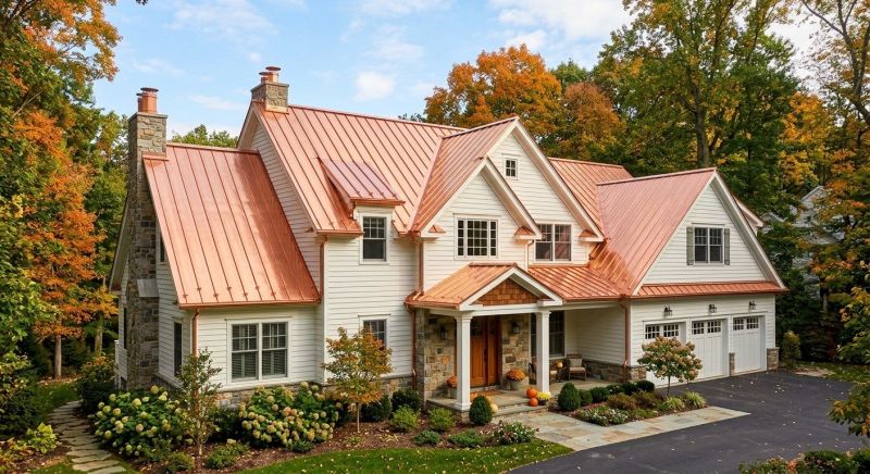 Copper Roof Replacement in Hall County, GA
