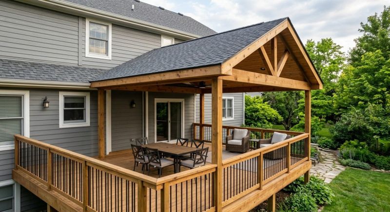 Deck Roof Construction in Hall County, GA