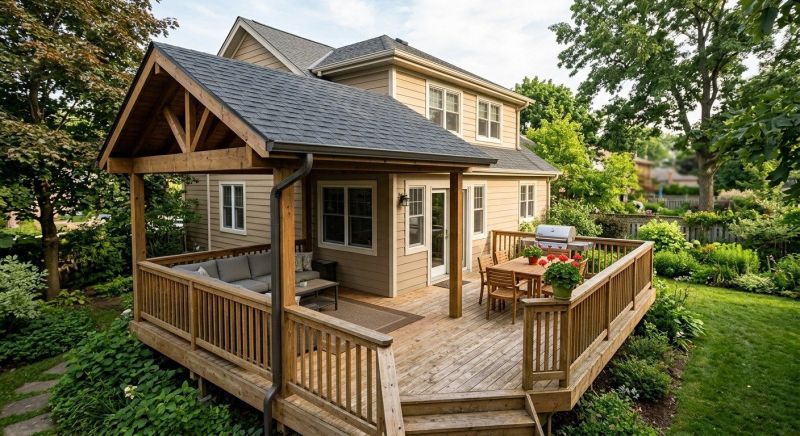 Deck Roof Construction in Hall County, GA