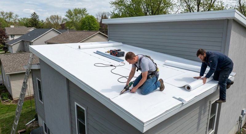 Single Ply Roof Installation in Demorest, GA