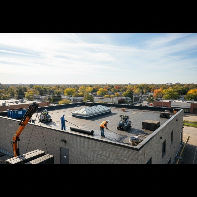 Single Ply Roof Replacement in Commerce, GA