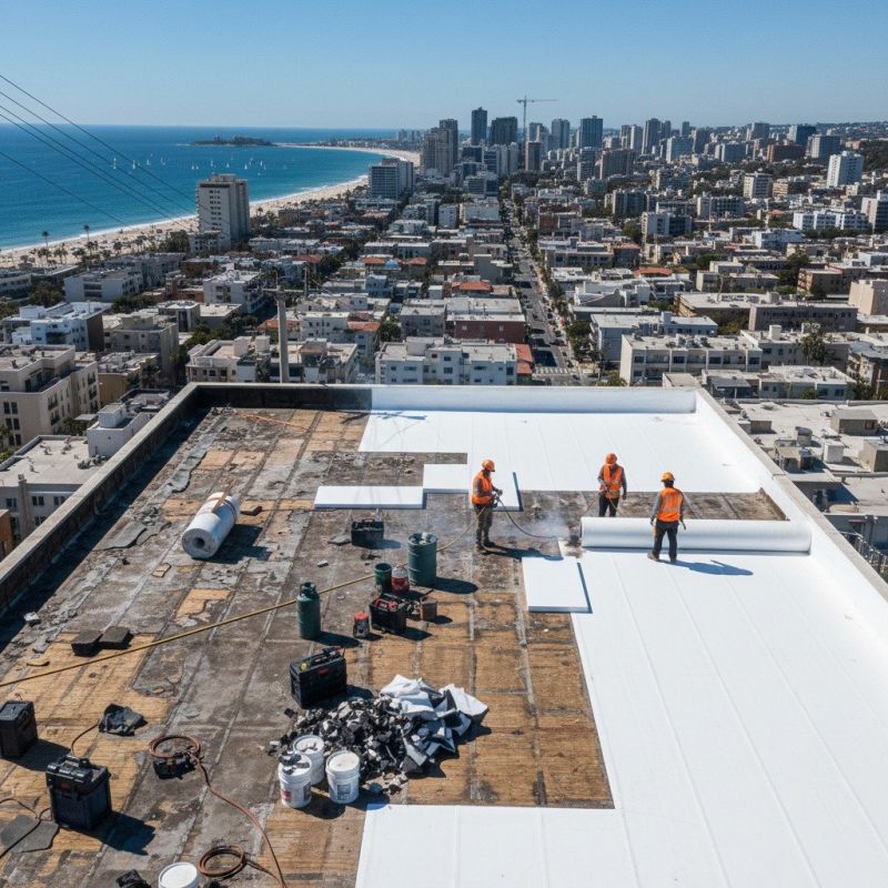 Single Ply Roof Replacement in Lula, GA