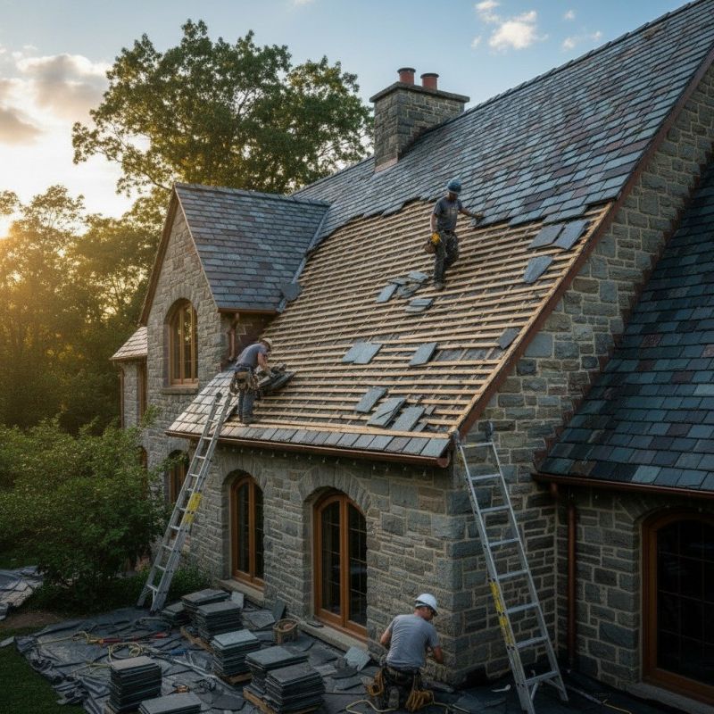 Slate Roof Replacement in Hall County, GA