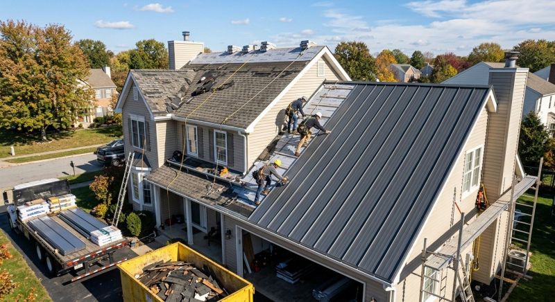 Steel Roof Replacement in Hall County, GA