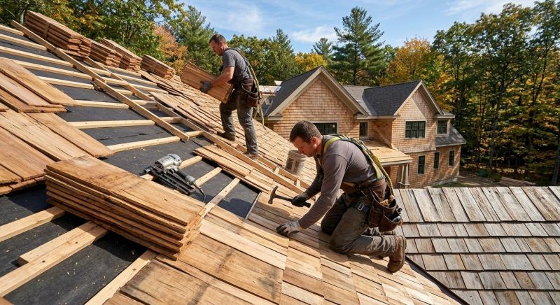 Wood Roofing Installation in Hall County, GA