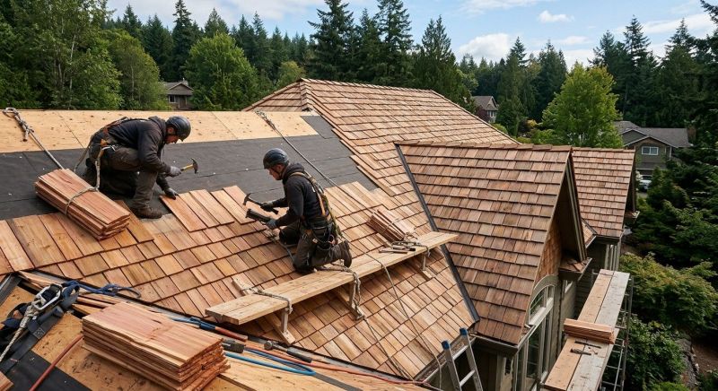Wood Roofing Installation in Oakwood, GA