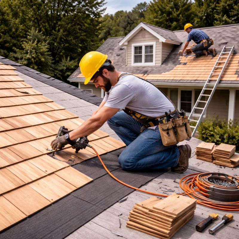 Wood Roofing Installation in White County, GA