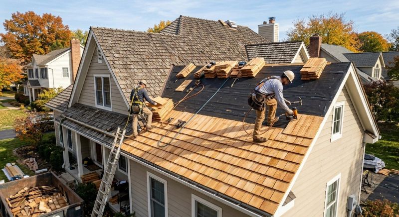 Wood Shingle Roof Replacement in Hall County, GA
